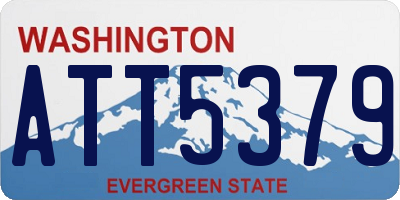 WA license plate ATT5379
