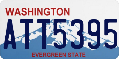 WA license plate ATT5395