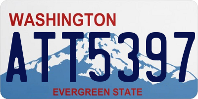 WA license plate ATT5397
