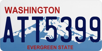 WA license plate ATT5399