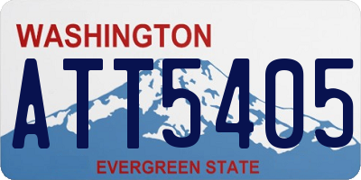 WA license plate ATT5405