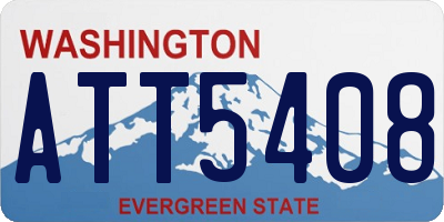 WA license plate ATT5408