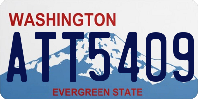 WA license plate ATT5409