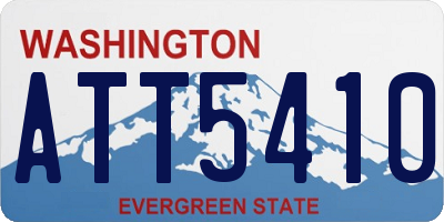 WA license plate ATT5410