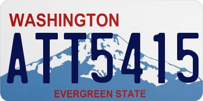 WA license plate ATT5415