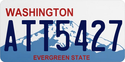 WA license plate ATT5427