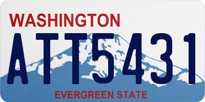 WA license plate ATT5431