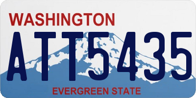WA license plate ATT5435