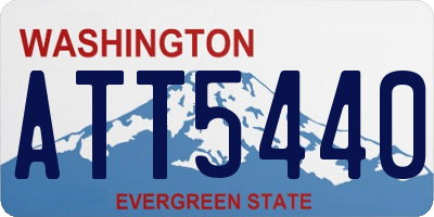 WA license plate ATT5440