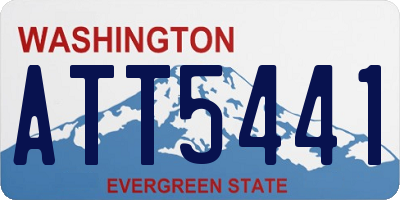 WA license plate ATT5441