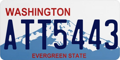 WA license plate ATT5443