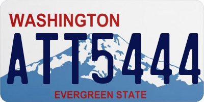 WA license plate ATT5444