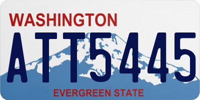 WA license plate ATT5445