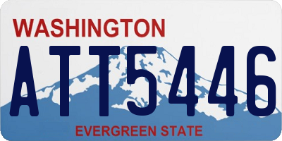 WA license plate ATT5446