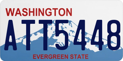 WA license plate ATT5448