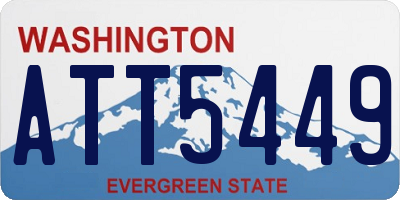 WA license plate ATT5449