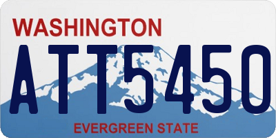 WA license plate ATT5450