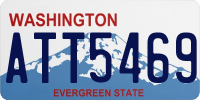 WA license plate ATT5469