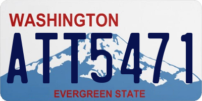 WA license plate ATT5471