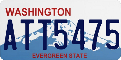 WA license plate ATT5475