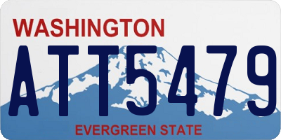 WA license plate ATT5479
