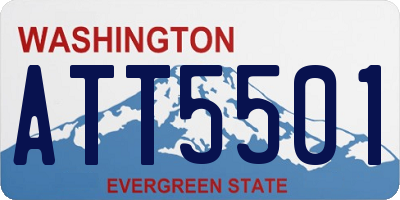 WA license plate ATT5501