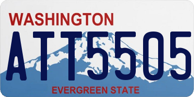 WA license plate ATT5505