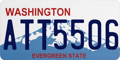 WA license plate ATT5506