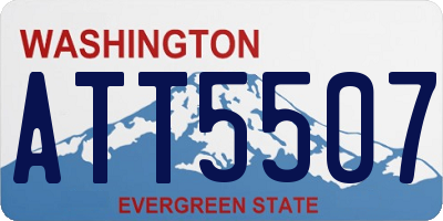WA license plate ATT5507