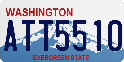 WA license plate ATT5510
