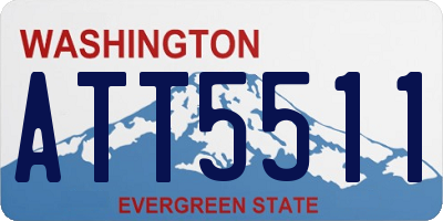 WA license plate ATT5511