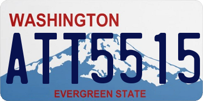 WA license plate ATT5515