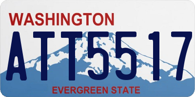 WA license plate ATT5517