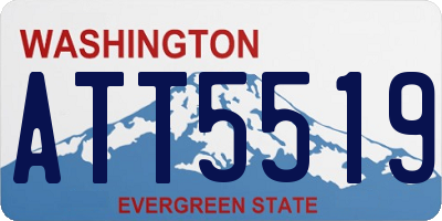 WA license plate ATT5519