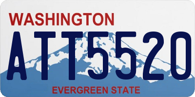 WA license plate ATT5520