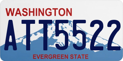 WA license plate ATT5522
