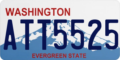 WA license plate ATT5525