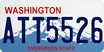 WA license plate ATT5526