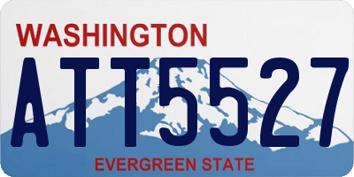 WA license plate ATT5527