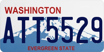 WA license plate ATT5529