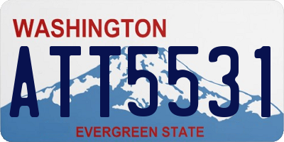 WA license plate ATT5531