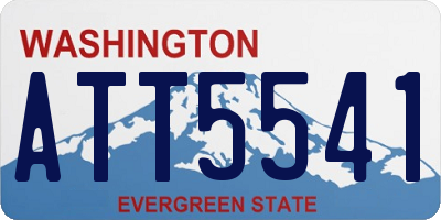 WA license plate ATT5541