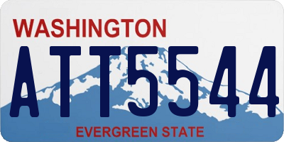 WA license plate ATT5544