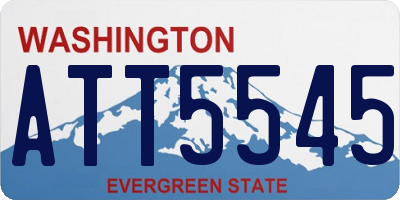WA license plate ATT5545