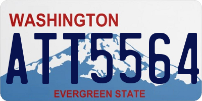 WA license plate ATT5564