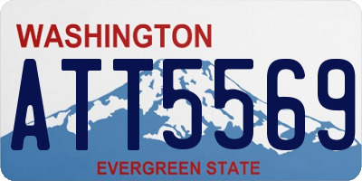 WA license plate ATT5569