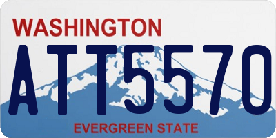 WA license plate ATT5570