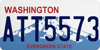 WA license plate ATT5573
