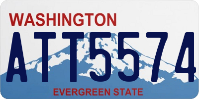 WA license plate ATT5574