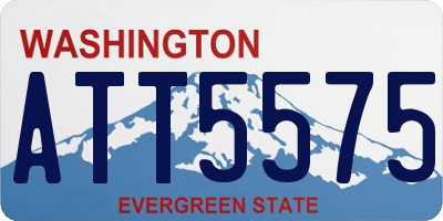 WA license plate ATT5575